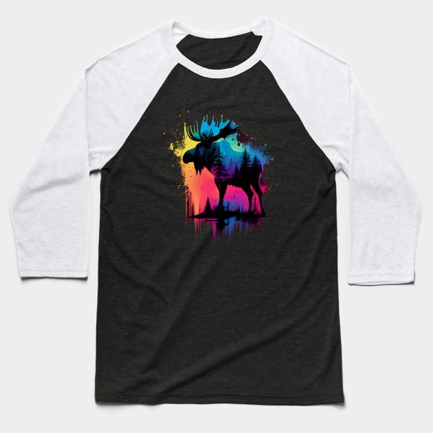 Moose Baseball T-Shirt by JH Mart